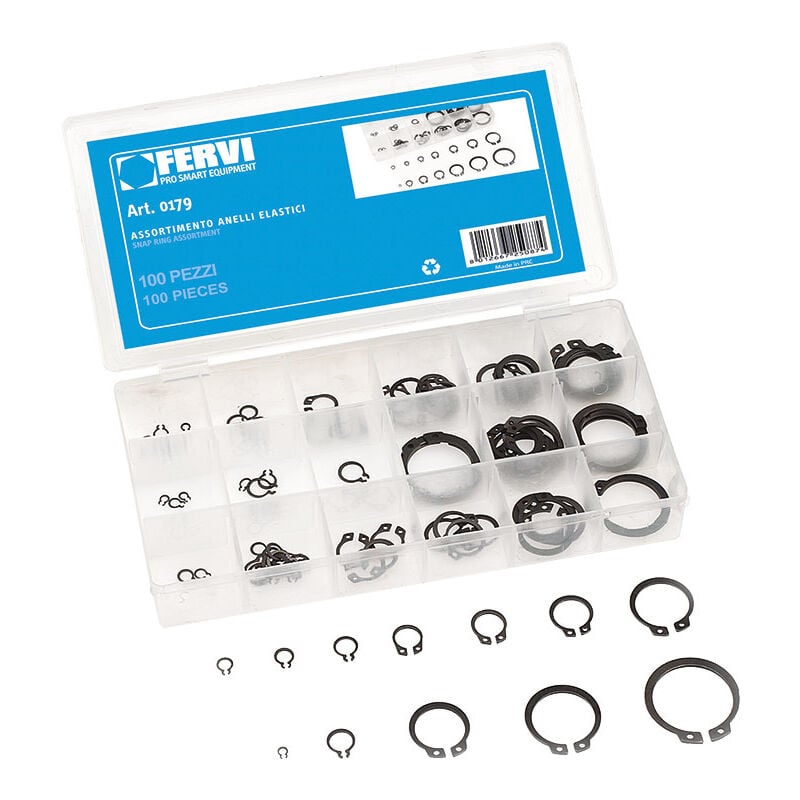 

Surtido De 100 Anillos Elasticos Fervi 0179