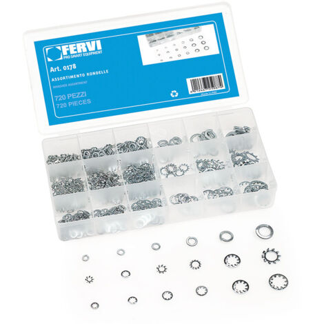 SURTIDO DE 720 PIEZAS DE ARANDELAS FERVI 0178