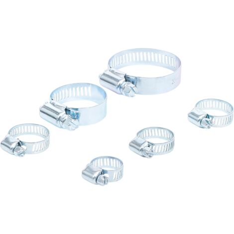 Surtido de abrazaderas de mangueras Ø 4 - 45 mm 6 piezas