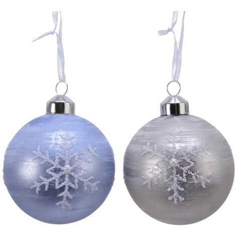 Surtido de bolas de Navidad de cristal 1 pieza diam 8