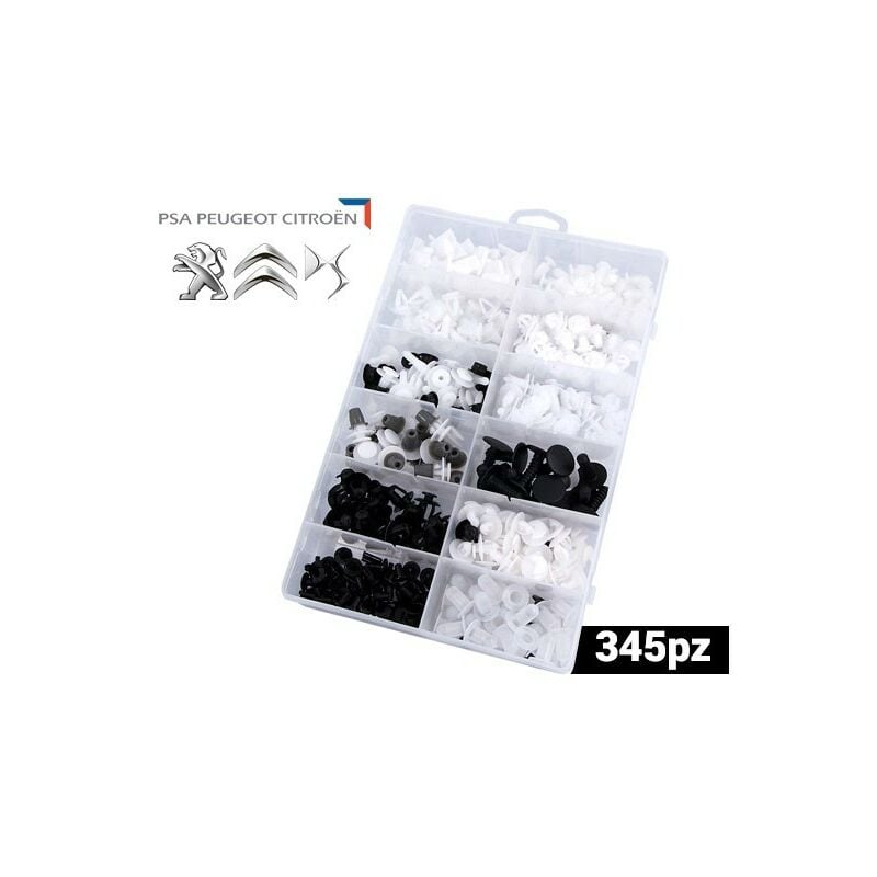 Surtido de grapas y clips para carroceria PSA 345 piezas