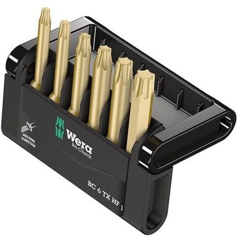 Surtido De Puntas Bit-Check 6 Tx Hf 6 Uds. Tx Wera
