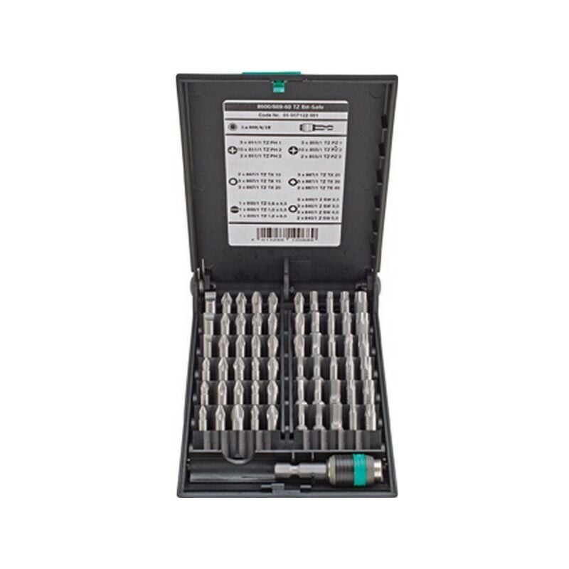 

Surtido de puntass Bit-Safe, 61 unidades, plana/- hexagonal/PH/PZ/TORX®