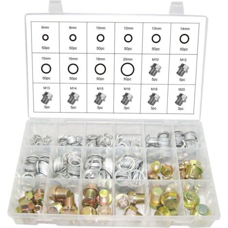 SURTIDO DE TORNILLOS Y ARANDELAS PARA TAPON DE CARTER, ACEITE 534 PIEZAS