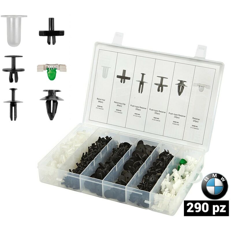 

Surtido Grapas, Clips, Tapones Para Bmw , 290 Piezas - 5406