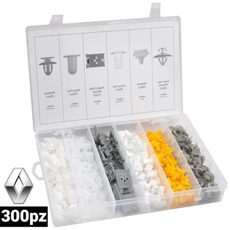 SURTIDO GRAPAS, CLIPS, TAPONES PARA CARROCERÍA RENAULT 300 PIEZAS