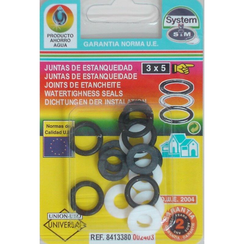 

Junta Fontan 3/8' Surtido S M 15 Pz