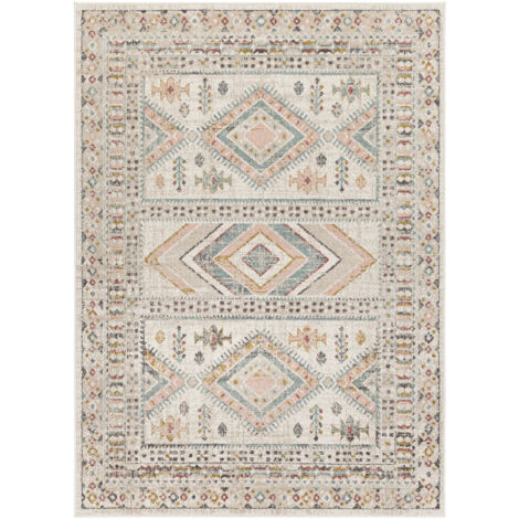SURYA Alfombra de Salón Pelo Corto Escandinava Bohemia Multicolor 200 x 275 cm