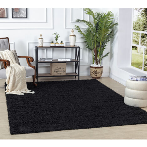 SURYA Tapis de Salon Shaggy Scandinave  Uni Chic