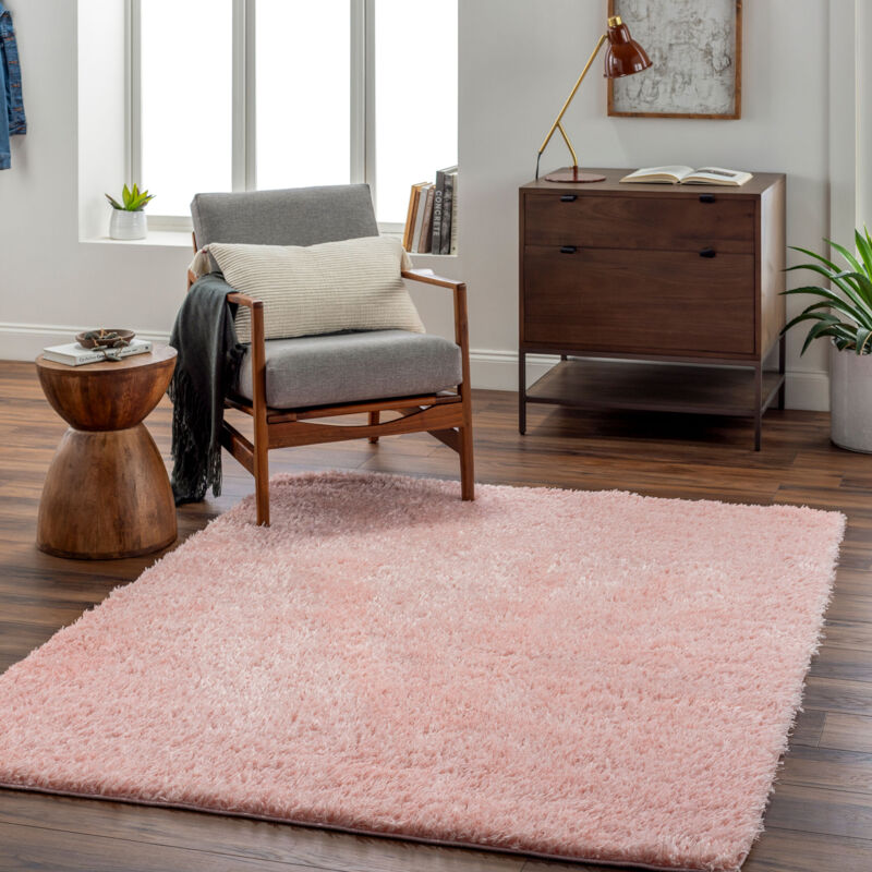 Surya - Tapis Shaggy Uni Rose Clair 120x180 cm