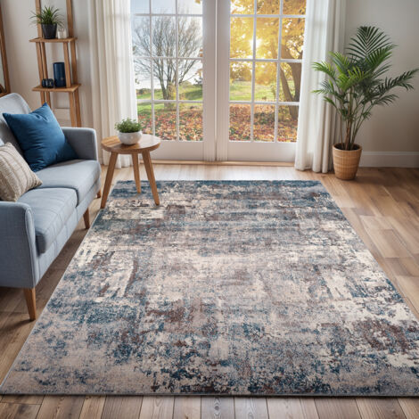 SURYA Tappeto Salotto a Pelo Corto Soggiorno Astratto Moderno Multicolore 120 x 170 cm