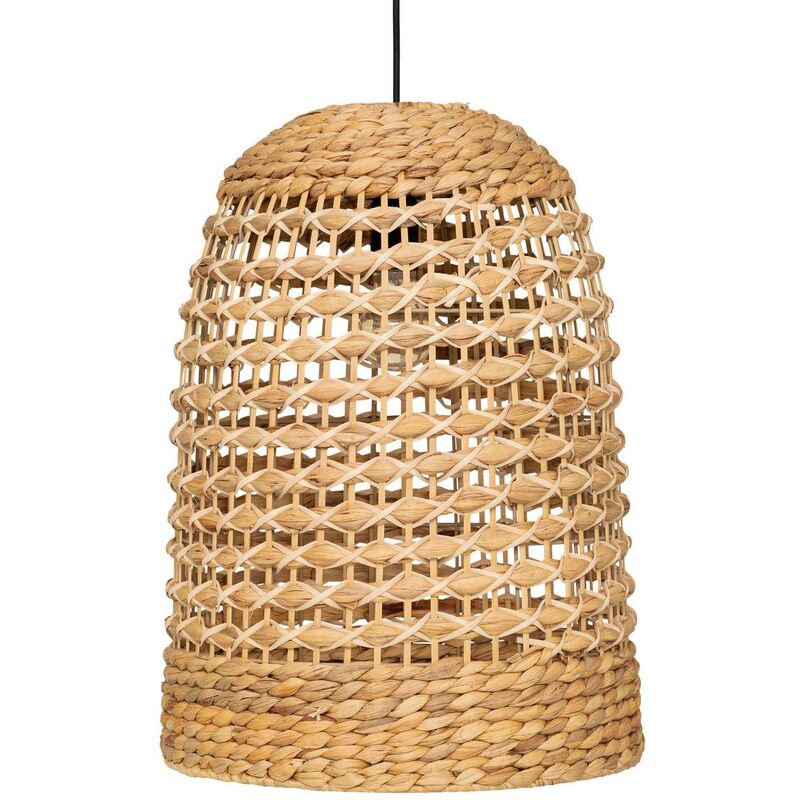 Atmosphera – Suspension en métal et jacinthe d'eau D 37 x H 50 cm – Douille E27 – Hauteur ajustable – Pour ambiance chaleureuse