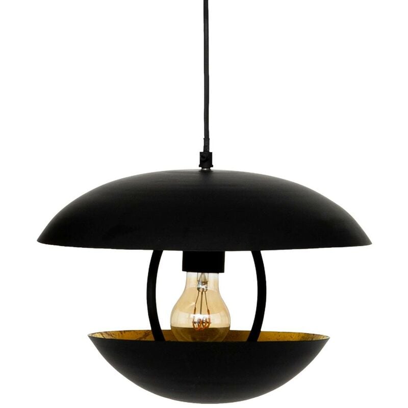 Atmosphera - Suspension Estee en métal D33cm noir créateur d'intérieur