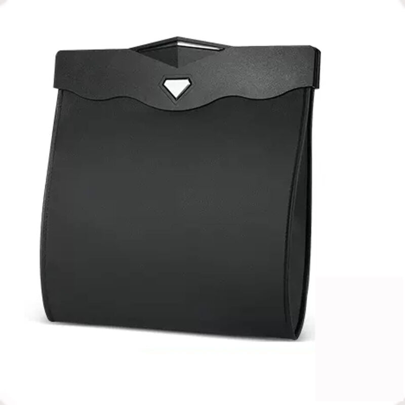Cyslmuk - Suspendre poubelle voiture interieur, Poubelle de voiture avec ouverture magnétique à accès rapide, Cuir pu imperméable, accessoire voiture