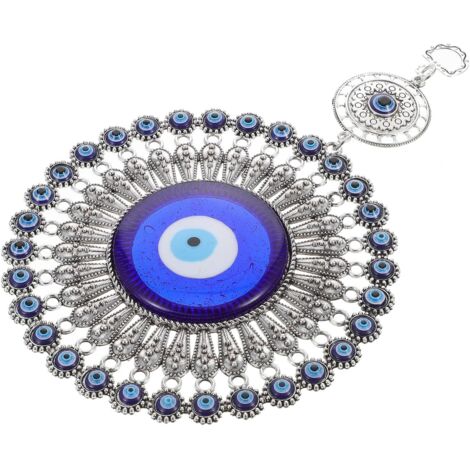 Suspendu Oeil Turc Bleu Vintage D coration Murale M tal