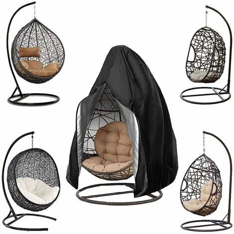 Suspendus Oeuf Chaise Couverture , Jardin Housse de siège Suspendu Anti-poussière imperméable, Housse de Chaise de Cocon d'oscillation d'oeufs avec la Tirette