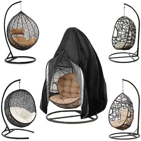 Suspendus Oeuf Chaise Couverture , Jardin Housse de siège Suspendu Anti-poussière imperméable, Housse de Chaise de Cocon d'oscillation d'oeufs avec la Tirette