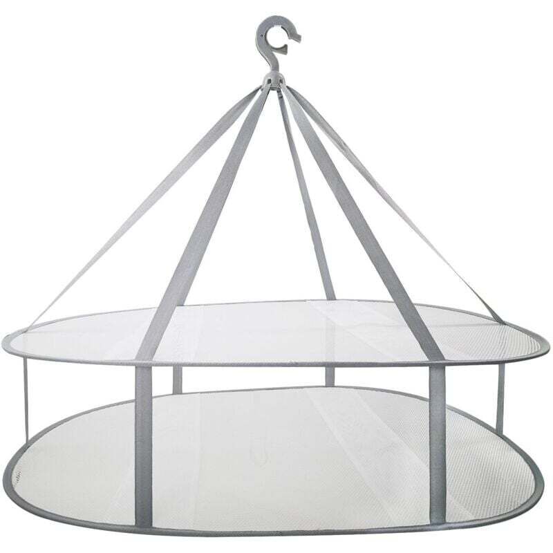Suspendus séchoir à Pull, Cintre à Maille Pliable à 2 Niveaux pour Chandail, délicat et Maillot de Bain