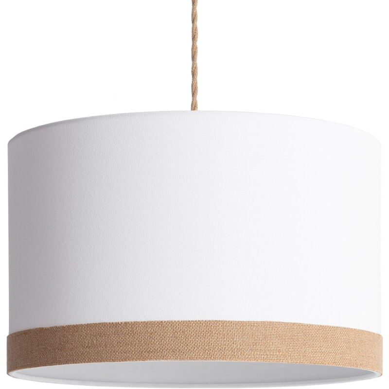Suspension Tissu Naturel Leya Blanc