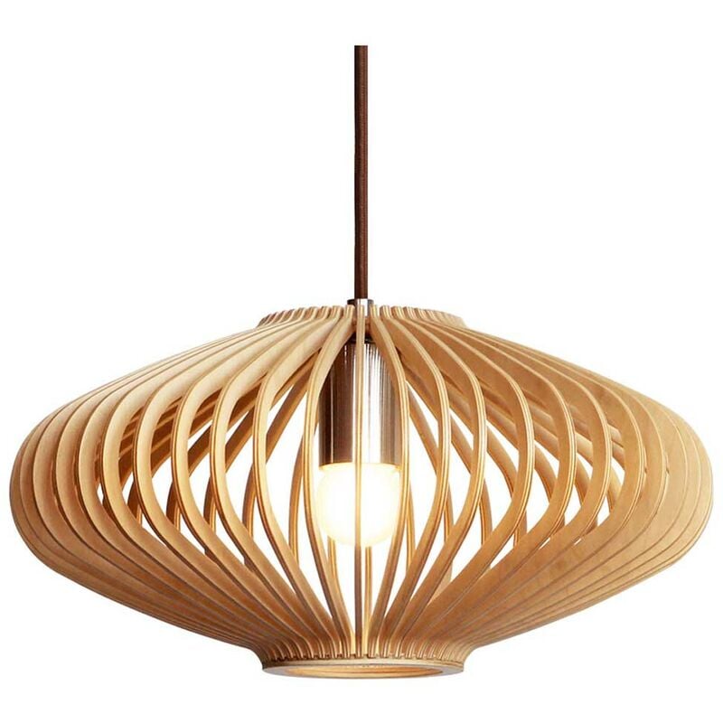 

Suspensión de madera ODETTA con soporte eléctrico E27 de 36 cm de diámetro