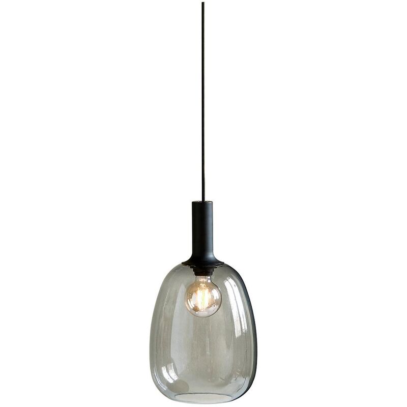 

suspensión Alton Negro Transparente E27 Ø23cm - Nordlux