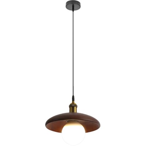 Suspension 18 cm, lustre vintage avec ampoule, plafonnier, lampe de chevet, éclairage d'îlot pour cuisine, salle à manger, chambre (lumière blanche)