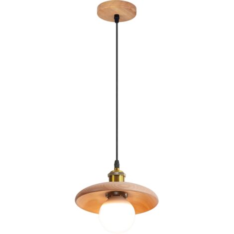 Suspension 18 cm, lustre vintage avec ampoule, plafonnier, lampe de chevet, éclairage d'îlot pour cuisine, salle à manger, chambre (lumière chaude)