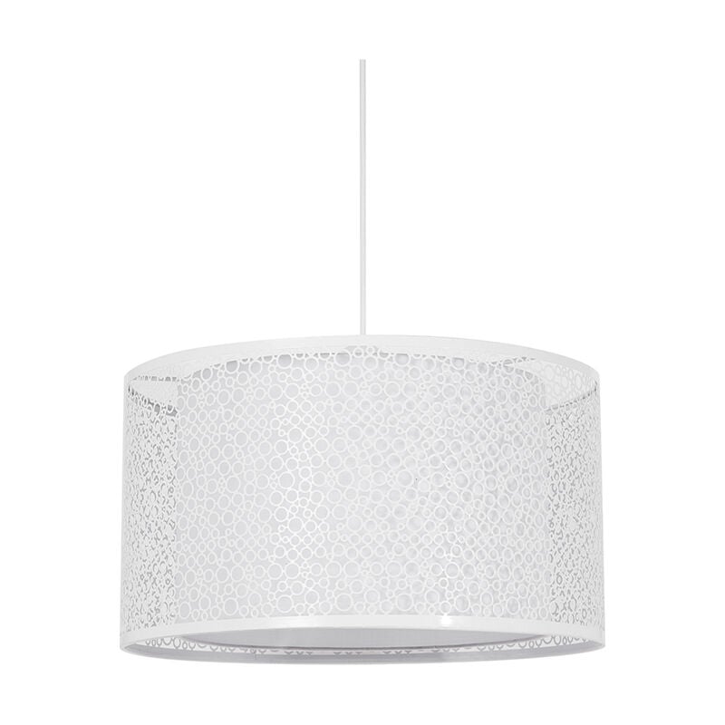 Suspension 1xE27 en Métal Blanc