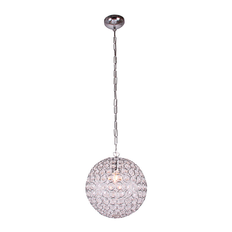 Suspension 1xE27 Boule Chrome