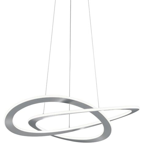 Suspension 2 Cercles Led Oakland Nickel Mat Dimmable Trio Lighting