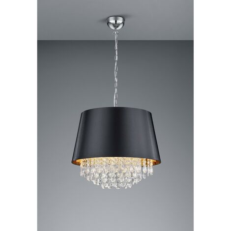 Suspensión 3 Luces Loreley Black Gold y Trio Lighting Colgantes Decorativos