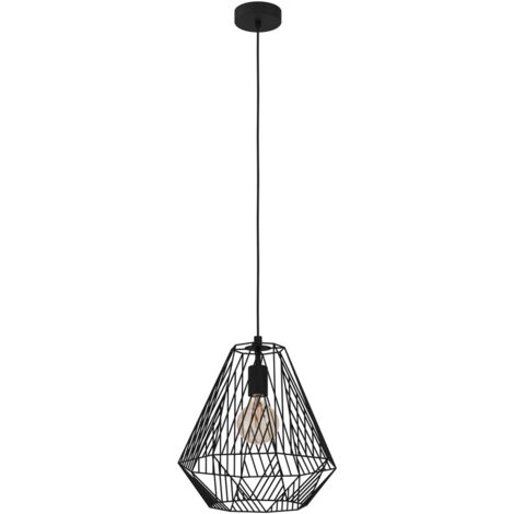 Suspension 3 lumières Roccamena 1 noir - 43686