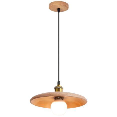 Suspension 35 cm, lustre vintage avec ampoule, plafonnier, lampe de chevet, éclairage d'îlot pour cuisine, salle à manger, chambre (lumière blanche)