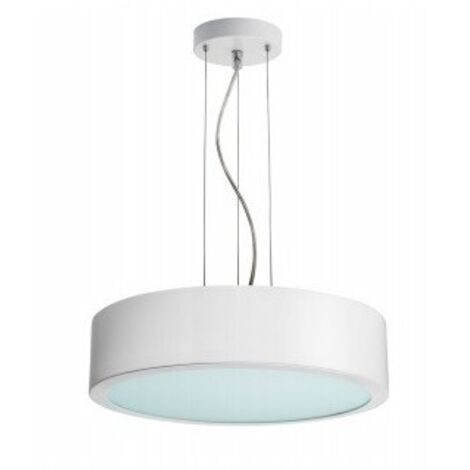 Suspension Ø 400mm blanc brillant lampe fluo circulaire T5 40W (non incl) ballast elec 230V MATRIX HIGH GLOSS SYLVANIA 3097912