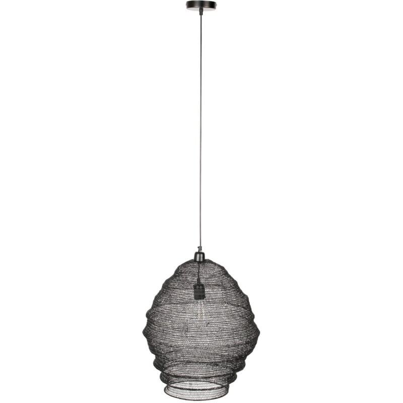 Suspension, Suspension taille L Lena Noir en Metal, BOITE A DESIGN