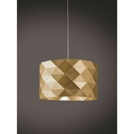 Suspension 5 Lights New Gold aus verchromtem Metall Cm. 40 x 25 Std