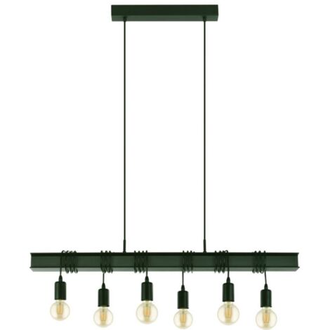 Suspension 6 lumières Townshend 6 noir - 43712