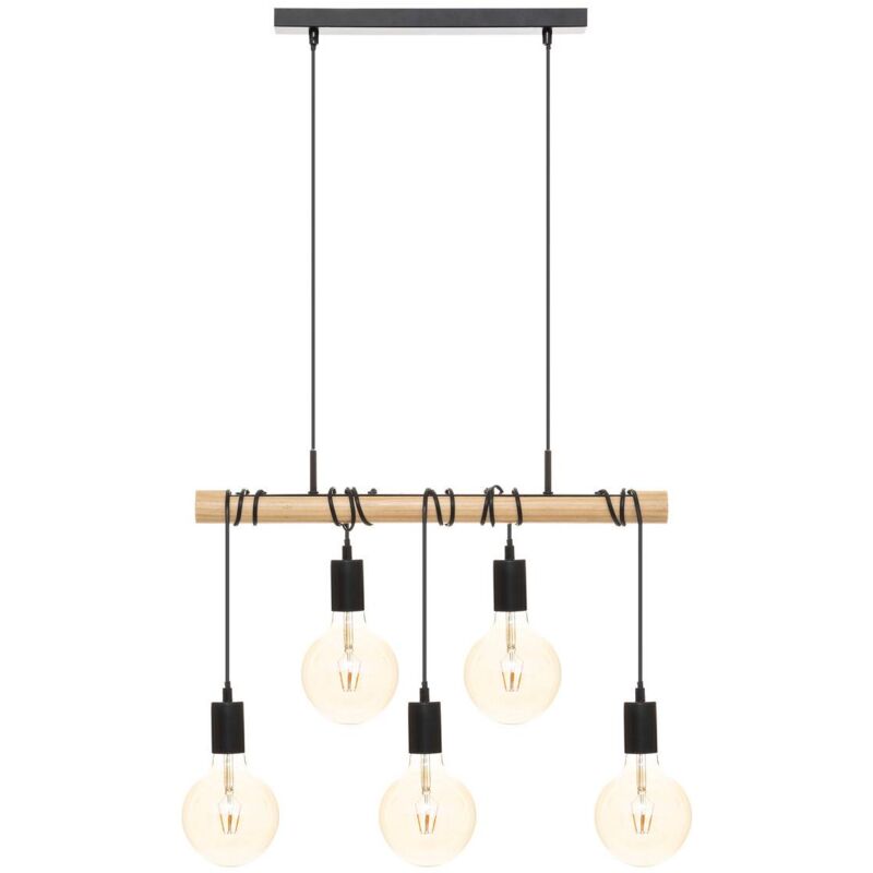Atmosphera - Suspension Jake métal noir H120cm créateur d'intérieur