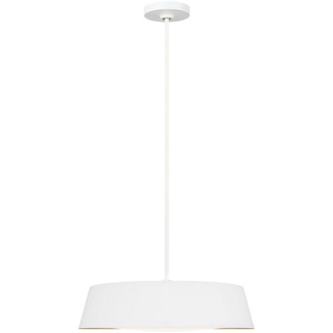 Suspension à 5 ampoules Elstead Asher, blanc mat, E14