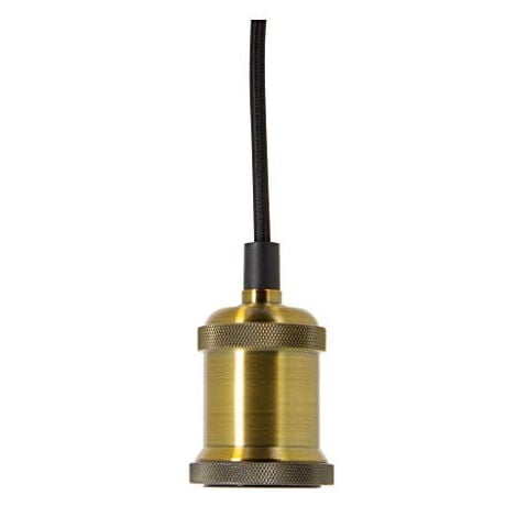 Suspension à douille dorée vintage E27 Xanlite