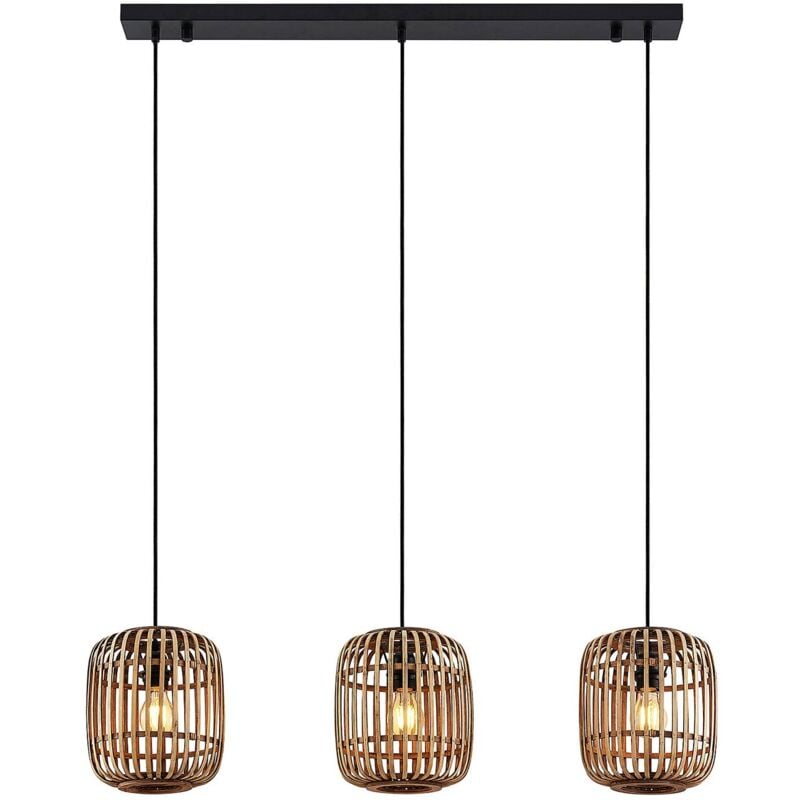 Lindby - Suspension à intensité variable 'Canyana' en bois pour salon & salle à manger