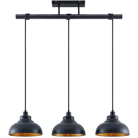 Suspension à intensité variable 'Emna' en métal pour salon & salle à manger