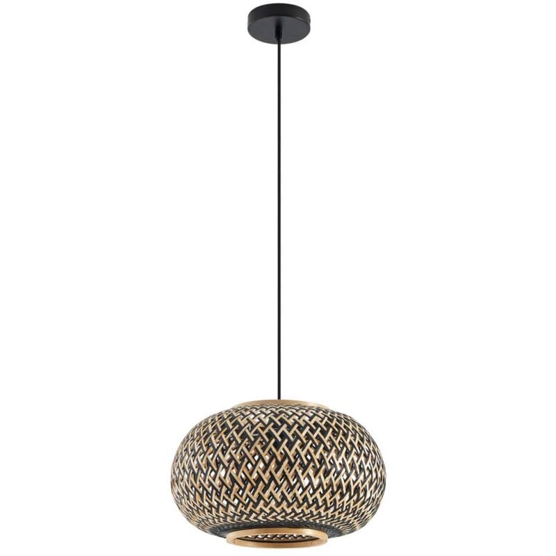 Lindby - Suspension à intensité variable 'Nerys' en bois pour salon & salle à manger