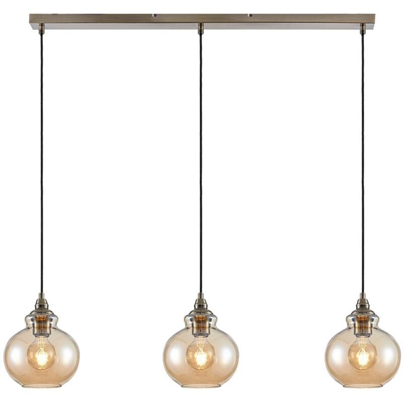 Lindby - Suspension à intensité variable 'Tymoni' en verre pour salon & salle à manger