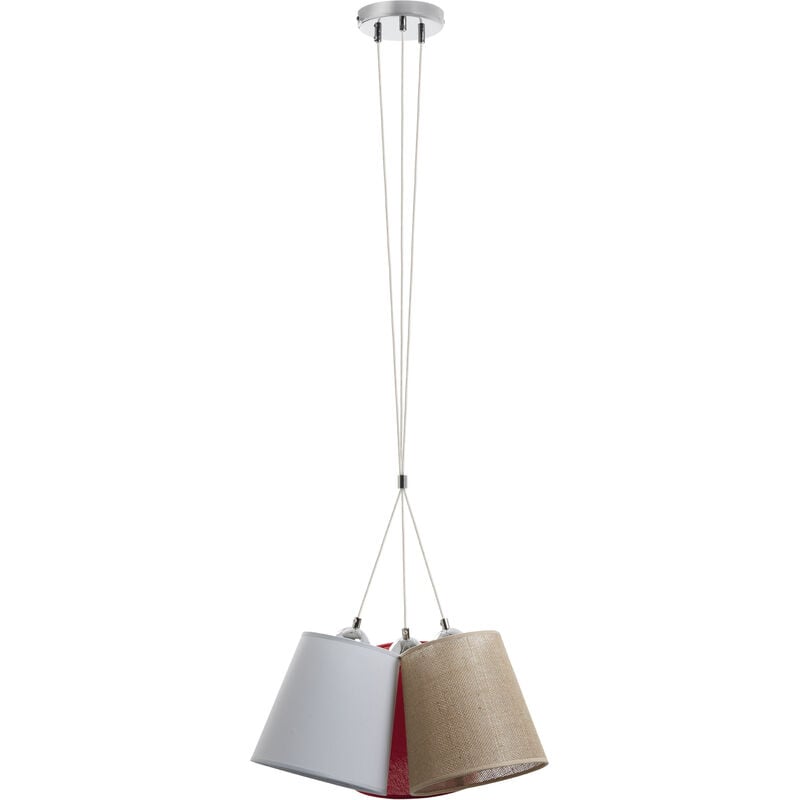 Suspension A TU ESTILO E27 42W Beige Chromé