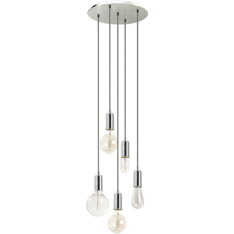 Suspensión A TU ESTILO E27 5x60W Cromo