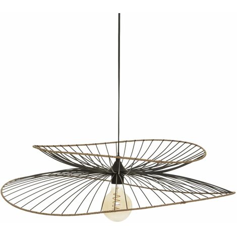 Suspension Alara métal noir D70cm - Atmosphera créateur d'intérieur