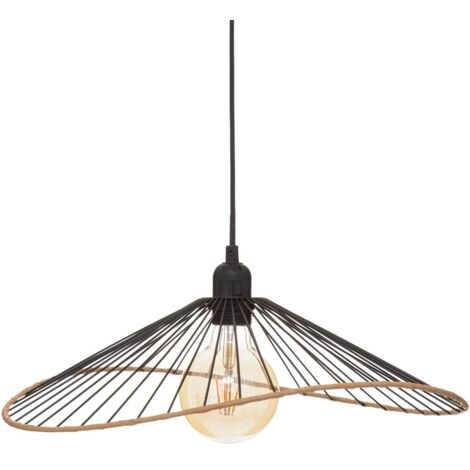 HOMEMAISON Suspension moderne en métal Noir 45x17.5 cm