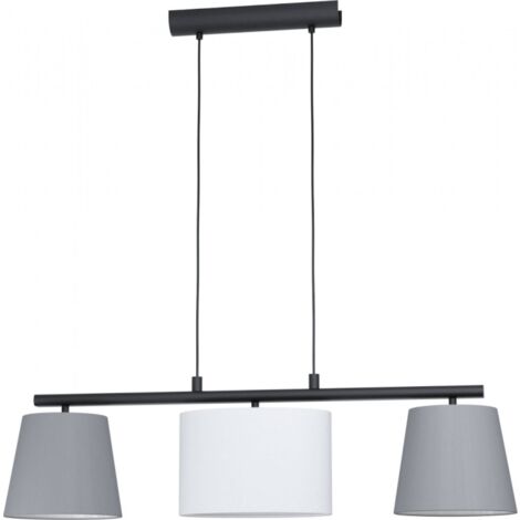 Suspensión Almeida 3Xe14 Surtido Pantallas Tela Multicolor L86 Cm Eglo