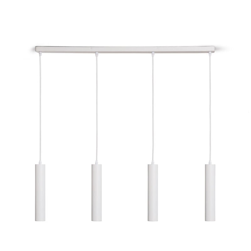 Ledkia - Suspension Aluminium Aritz 4 Spots Blanc